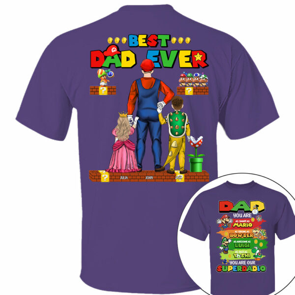 Super Daddio Best Dad Ever, Personalized Shirt, Gift For Dad, Father's Day T1807 - Image 9