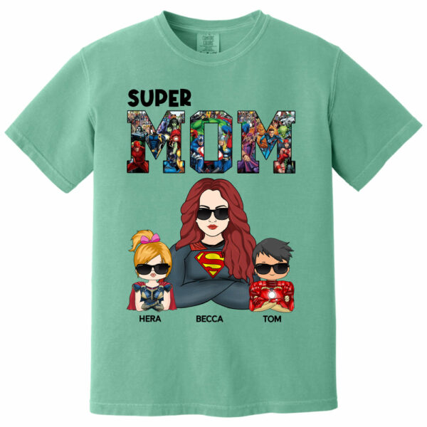 Super Mom - Personalized Shirt Gift For Mom - Image 12