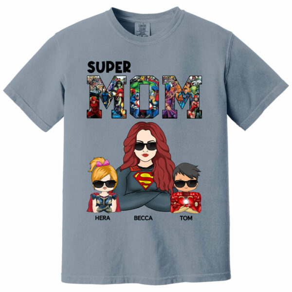 Super Mom - Personalized Shirt Gift For Mom - Image 14