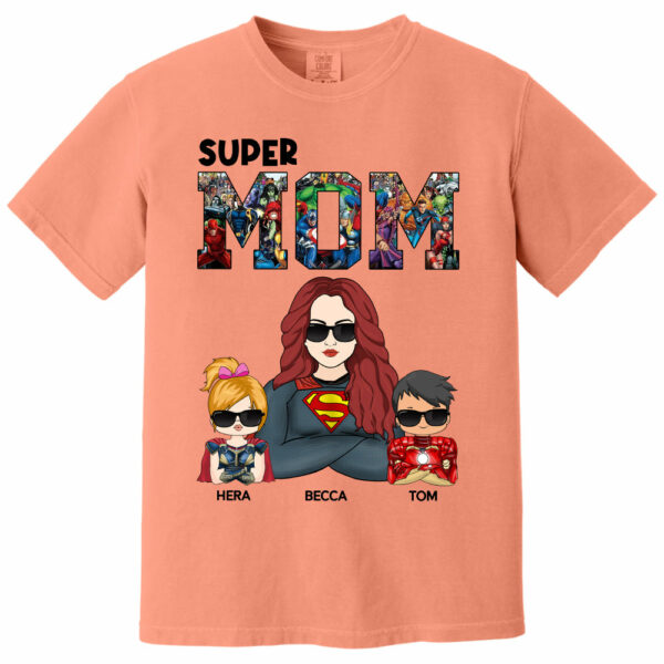 Super Mom - Personalized Shirt Gift For Mom - Image 11