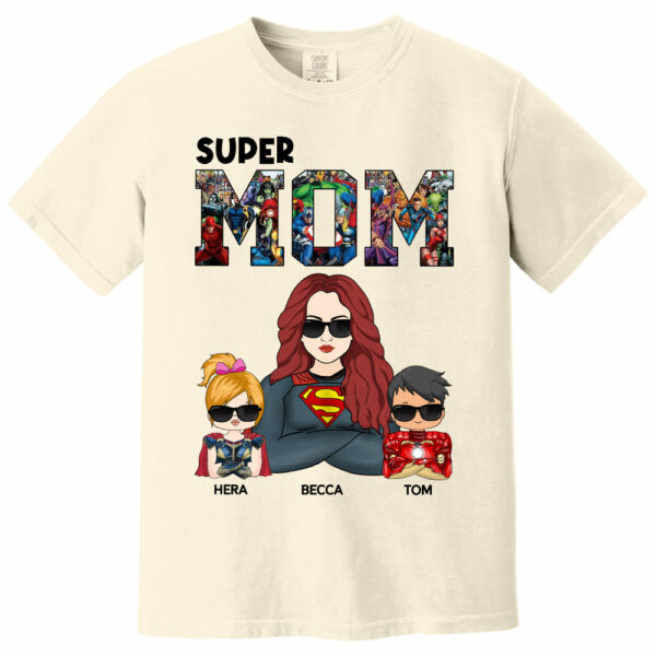 Super Mom - Personalized Shirt Gift For Mom - Image 10
