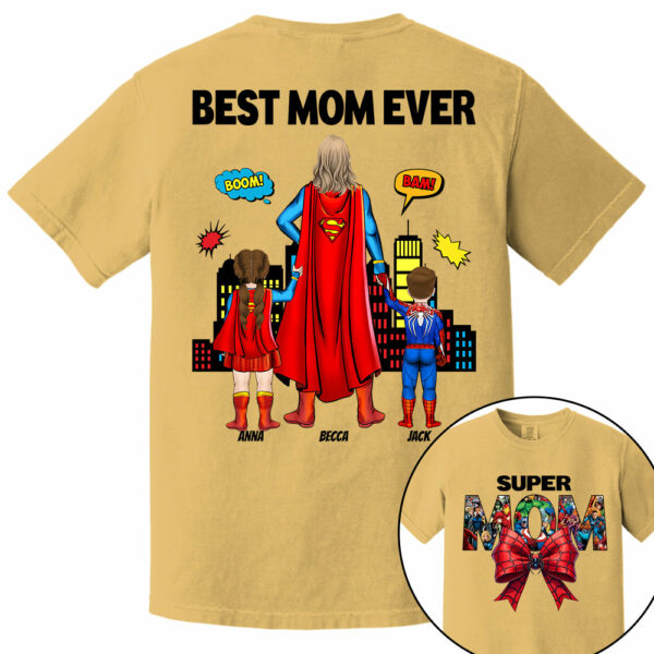 Super Mom, Best Mom Ever Shirt -  Personalized Shirt Gift For Mom vr2 DO98 - Image 8