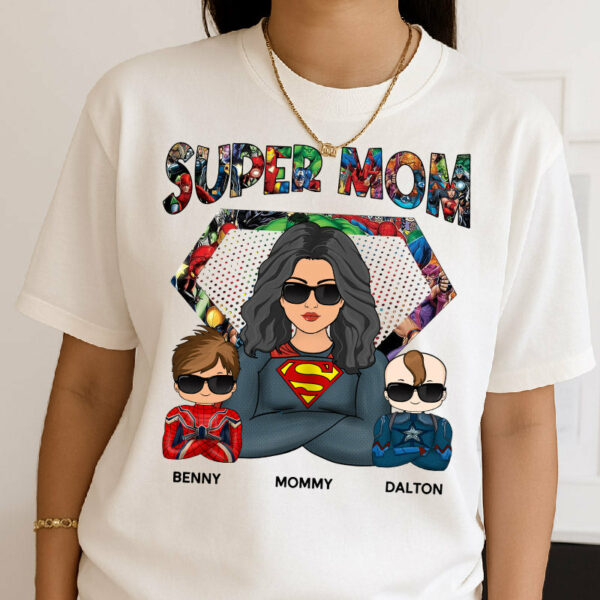 Super Mom Personalized Shirt For Mom