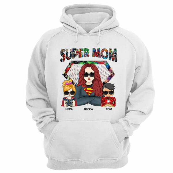 Super Mom Personalized Shirt For Mom - Image 5