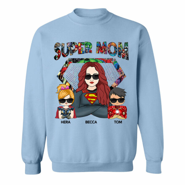 Super Mom Personalized Shirt For Mom - Image 13