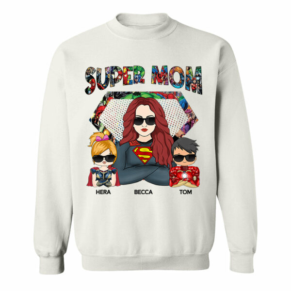 Super Mom Personalized Shirt For Mom - Image 4