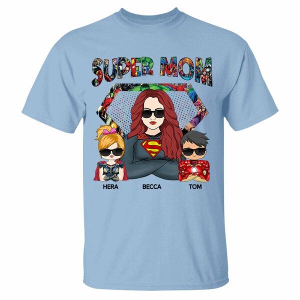 Super Mom Personalized Shirt For Mom - Image 12