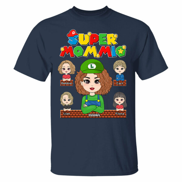 Super Mommio - Personalized Funny Shirt For Mom Grandma Aunt Custom Nickname and Kids - Image 3