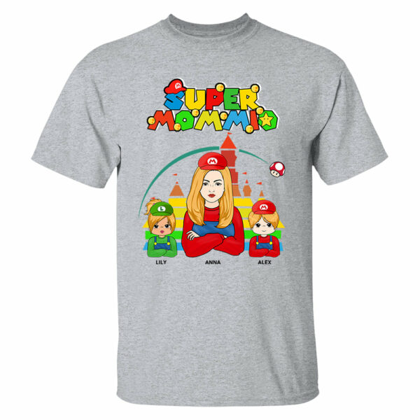 Super Mommio - Personalized Gamer Shirt For Mom - Image 3
