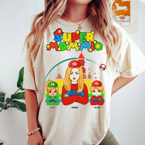 Super Mommio - Personalized Gamer Shirt For Mom