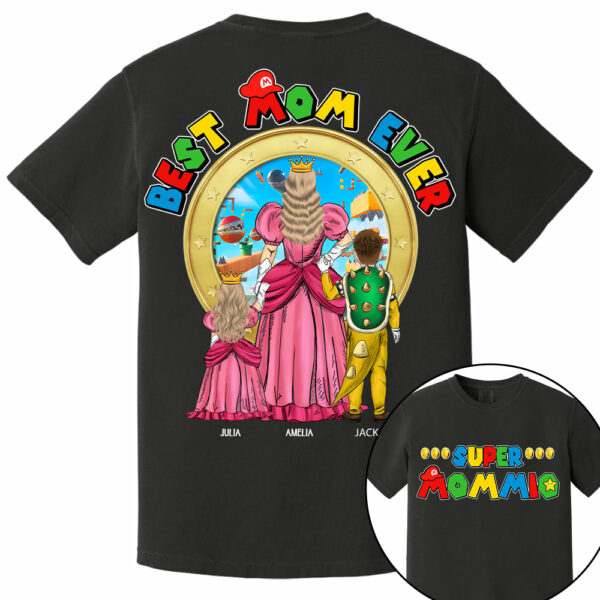 Super Mommio Best Mom Ever - Personalized Shirt Gift For Mom - Image 2