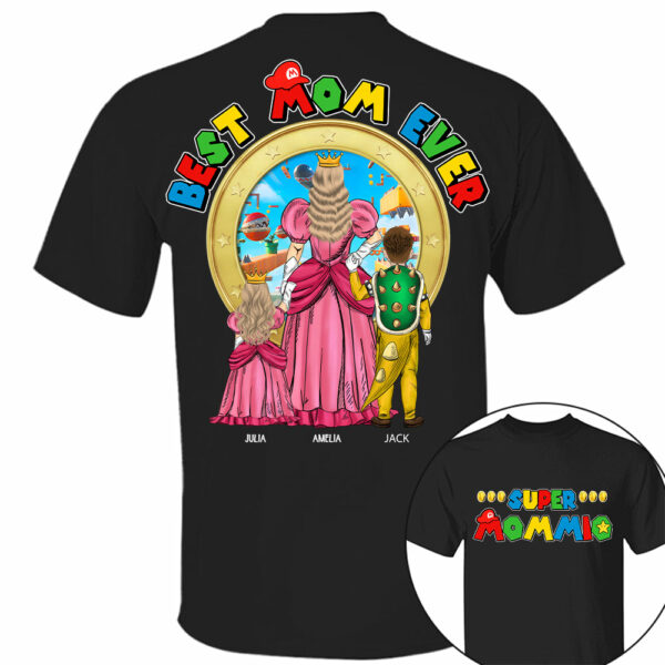 Super Mommio Best Mom Ever - Personalized Shirt Gift For Mom - Image 4