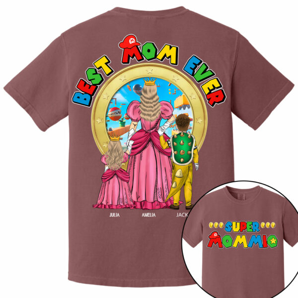 Super Mommio Best Mom Ever - Personalized Shirt Gift For Mom - Image 11