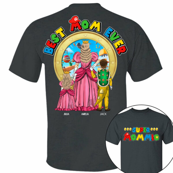 Super Mommio Best Mom Ever - Personalized Shirt Gift For Mom - Image 6