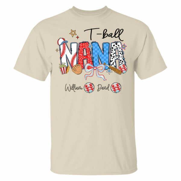 T-Ball Mama - Personalized Shirt Gift For Grandma - Image 8