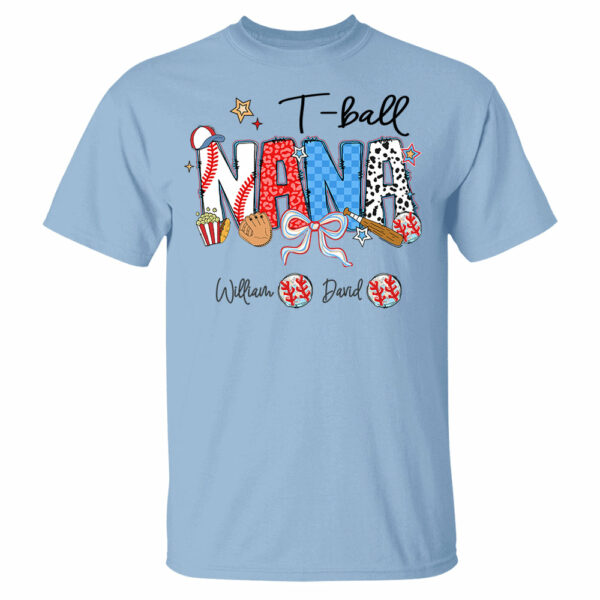 T-Ball Mama - Personalized Shirt Gift For Grandma - Image 9