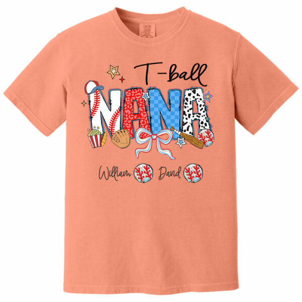 T-Ball Mama - Personalized Shirt Gift For Grandma - Image 13