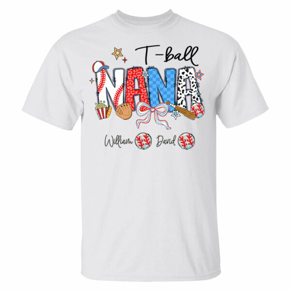 T-Ball Mama - Personalized Shirt Gift For Grandma - Image 6