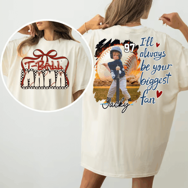 T-Ball Mom Shirt, Personalized T-Ball Shirt, Gift For T-Ball Lover A2110