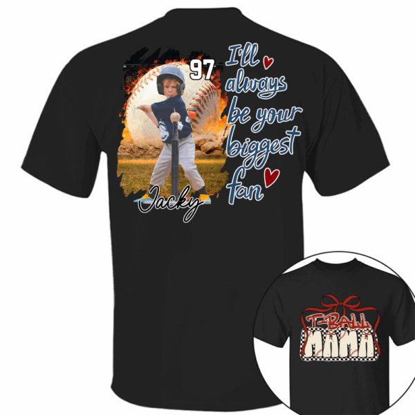 T-Ball Mom Shirt, Personalized T-Ball Shirt, Gift For T-Ball Lover A2110 - Image 5
