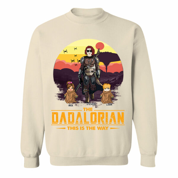 Tatooine Sunset The Dadalorian This Is The Way Personalized Shirt New Gift For Dad, Gift For Him - Image 9