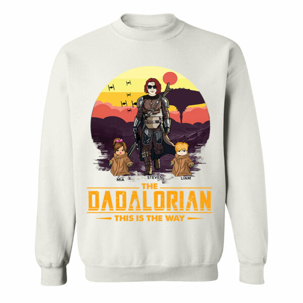 Tatooine Sunset The Dadalorian This Is The Way Personalized Shirt New Gift For Dad, Gift For Him - Image 8