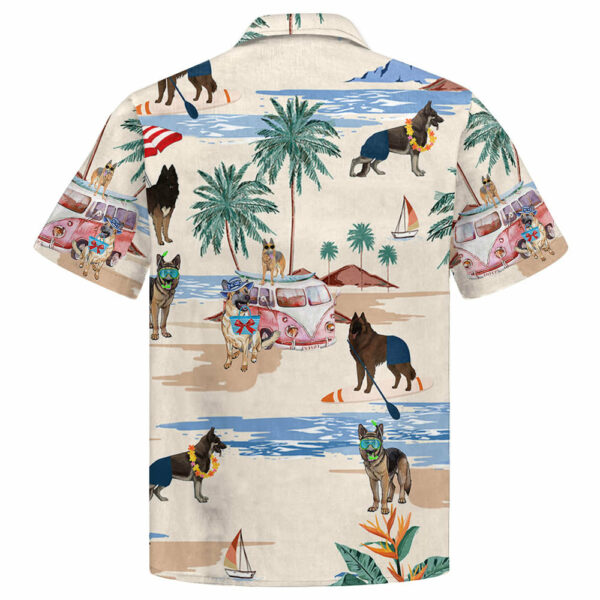 Tervuren Summer Beach Hawaiian Shirt, Hawaiian Shirts For Men Short Sleeve Aloha Beach Shirt - Image 2