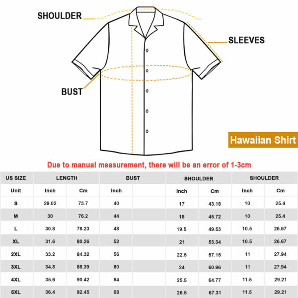 Tervuren Summer Beach Hawaiian Shirt, Hawaiian Shirts For Men Short Sleeve Aloha Beach Shirt - Image 7