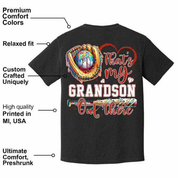 That's My Grandson Out There - Personalized Baseball Shirt, Gift for Baseball Lover A2110 - Image 16