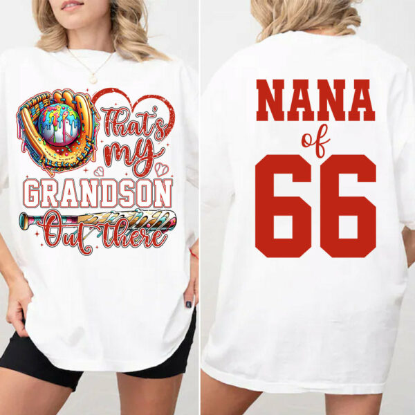 That's My Grandson Out There - Personalized Baseball Shirt, Gift for Baseball Lover A2110