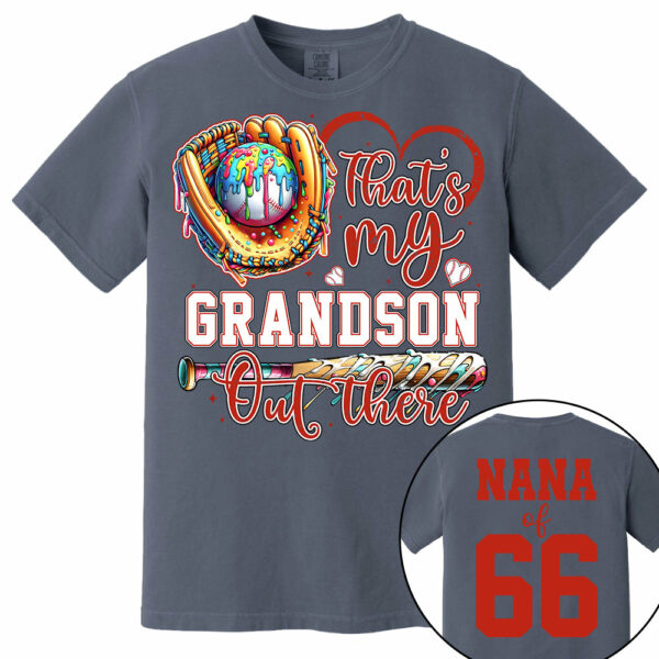 That's My Grandson Out There - Personalized Baseball Shirt, Gift for Baseball Lover A2110 - Image 9