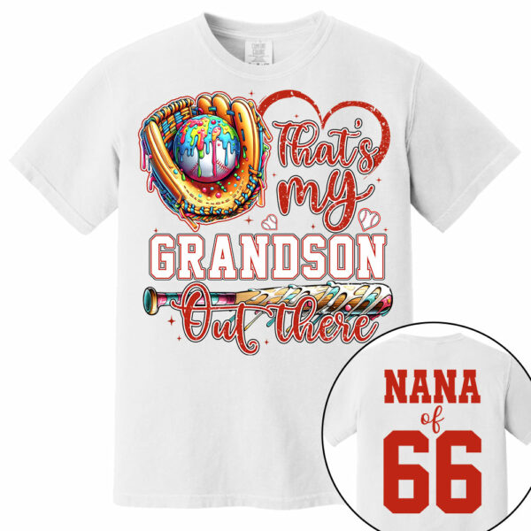 That's My Grandson Out There - Personalized Baseball Shirt, Gift for Baseball Lover A2110 - Image 6