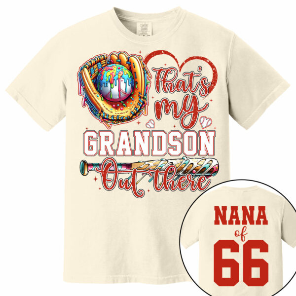 That's My Grandson Out There - Personalized Baseball Shirt, Gift for Baseball Lover A2110 - Image 7