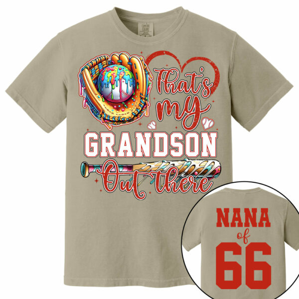 That's My Grandson Out There - Personalized Baseball Shirt, Gift for Baseball Lover A2110 - Image 11