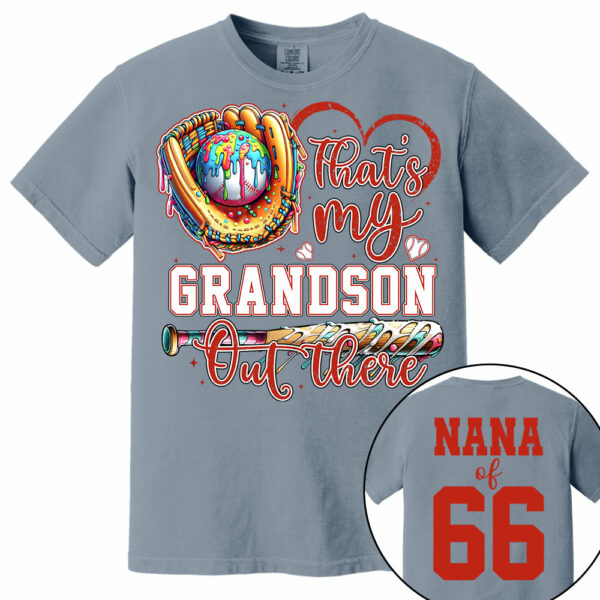 That's My Grandson Out There - Personalized Baseball Shirt, Gift for Baseball Lover A2110 - Image 10