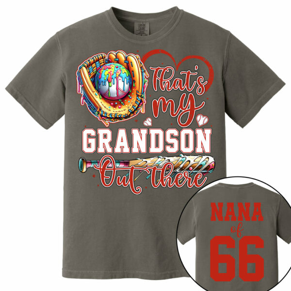 That's My Grandson Out There - Personalized Baseball Shirt, Gift for Baseball Lover A2110 - Image 13