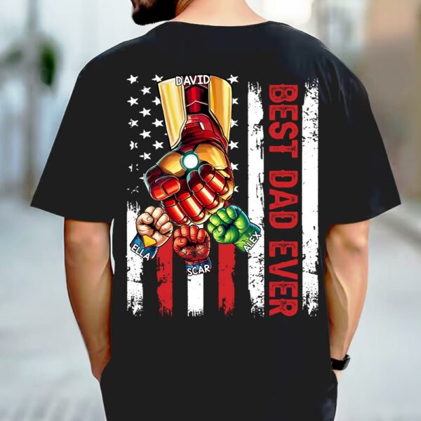 The Best Dad Ever - Family Personalized Custom Unisex T-shirt, Hoodie, Sweatshirt - Father's Day, Birthday Gift For Dad