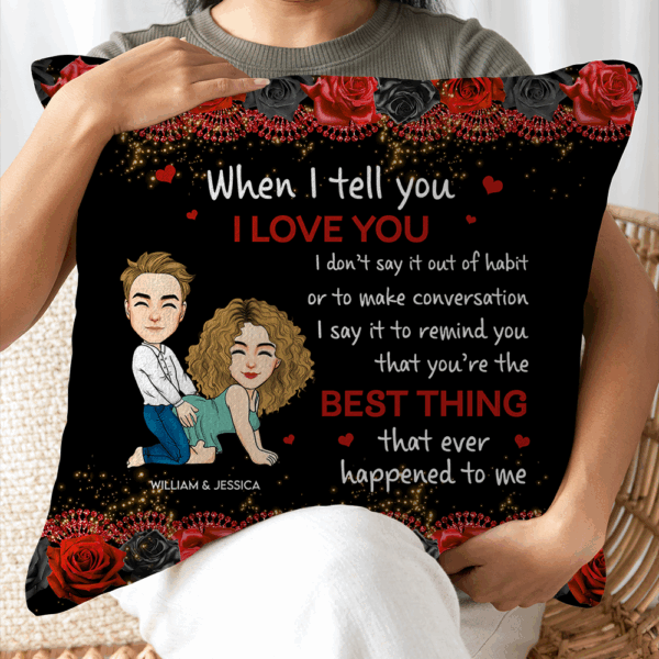 The Best Thing That Happened To Me - Personalized Pillow For Couple - Image 5