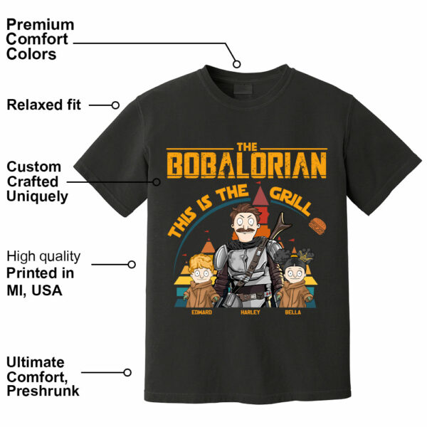 The Bobalorian This Is The Gill Personalized Shirt Gift For Dad - Custom Father's Day Gift 2025 Tu24 - Image 4