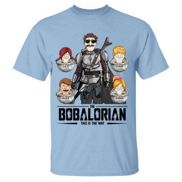 The Bobalorian This Is The Way Personalized Shirt - Custom Gift For Dad, Grandpa - Image 6
