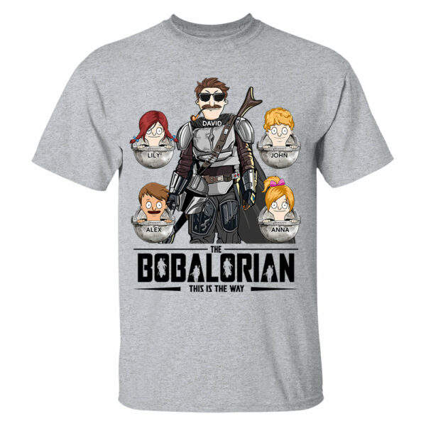 The Bobalorian This Is The Way Personalized Shirt - Custom Gift For Dad, Grandpa - Image 4