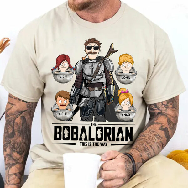 The Bobalorian This Is The Way Personalized Shirt - Custom Gift For Dad, Grandpa