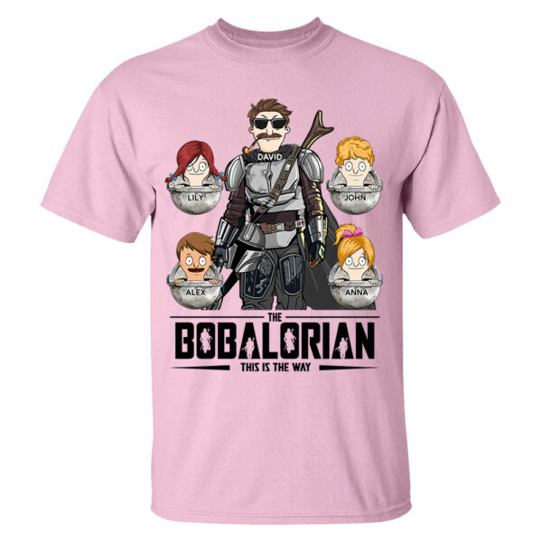 The Bobalorian This Is The Way Personalized Shirt - Custom Gift For Dad, Grandpa - Image 5