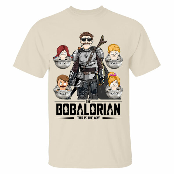 The Bobalorian This Is The Way Personalized Shirt - Custom Gift For Dad, Grandpa - Image 3