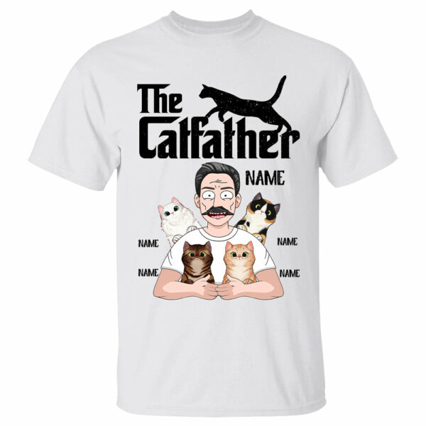 The Cat Father Personalized Shirt Cat Dad - Image 2
