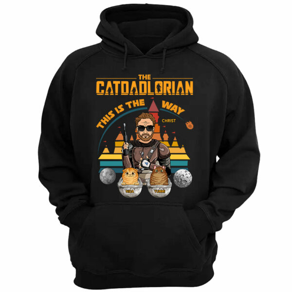 The Catdadlorian This Is The Way Personalized Shirt Gift For Cat Dad - Image 4