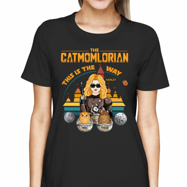 The Catmomlorian This Is The Way Personalized Shirt Gift For Cat Mom - Image 3