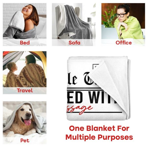 The Cuddle Time Personalized Blanket For Couple - Image 5