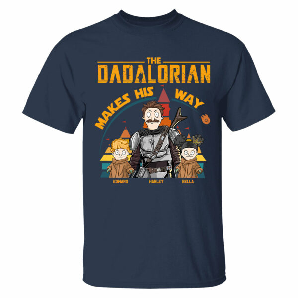The Dadalorian Makes His Way - Personalized Shirt For Dad New Tu24 - Image 7