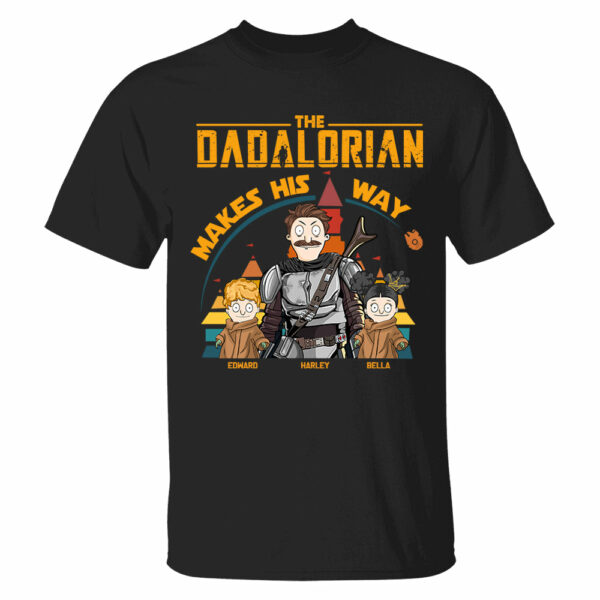 The Dadalorian Makes His Way - Personalized Shirt For Dad New Tu24 - Image 5
